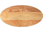 Vidaxl Piano Di Tavolo Marrone Chiaro 100X50X4 Cm In Legno Massiccio Di Quercia Ovale