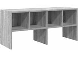 Vidaxl Scarpiera Impilabile Grigio Sonoma 89,5X30X40 Cm
