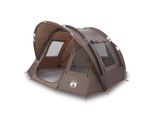Vidaxl Tenda Da Pesca 2 Persone Marrone Impermeabile