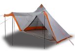 Vidaxl Tenda Familiare Tipi 8 Persone Grigio E Arancio Impermeabile