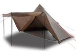 Vidaxl Tenda Familiare Tipi 8 Persone Marrone Impermeabile