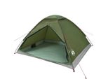 Vidaxl Tenda Da Campeggio A Cupola 4 Persone Verde Oliva Impermeabile