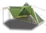 Vidaxl Tenda Familiare Tipi 8 Persone Verde Impermeabile