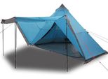 Vidaxl Tenda Familiare Tipi 8 Persone Blu Impermeabile