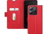 Avizar, Custodia Per Xiaomi Redmi Note 14 5G Funzione Wallet Stand, Rosso