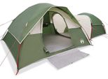 Vidaxl Tenda Da Campeggio 5 Persone Verde Impermeabile