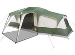 Vidaxl Tenda Familiare Con Tenda 9 Persone Verde Impermeabile
