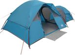 Vidaxl Tenda Da Campeggio 5 Persone Blu Impermeabile
