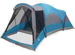 Vidaxl Tenda Familiare A Tunnel 8 Persone Blu Impermeabile