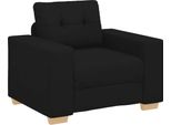 Vidaxl Poltrona Nera 100X78X80 Cm Tessuto