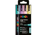 Posca 182546 Posca Marker Uni PC-5M 4Er Set Soft Col
