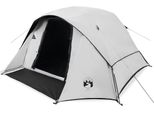 Vidaxl Tenda Da Campeggio 4 Persone Bianca Oscurata Impermeabile