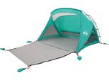 Vidaxl Tenda Da Spiaggia 2 Persone Verde Mare Impermeabile