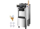 Speiseeisbereiter Stehende Kommerzielle Softeismaschine Eismaschine Ice Cream maker 220V Edelstahl Maschine mit Eikegel