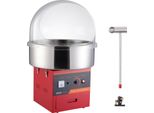 Macchina Per Zucchero Filato Elettrica, Macchina Per Zucchero Filato Da 1000 W, Macchina Per Zucchero Filato Commerciale Con Coperchio, Ciotola In Acciaio Inox, Paletta Per Lo Zucchero, Cassetto, Perfetta Per Le Feste Di Famiglia, Rosso