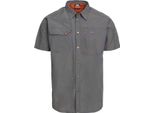 Trespass - Camicia "Lowrel"" Da Uomo, Repellente Alle Zanzare, A Maniche Corte GT8868 (Xxs) (Grigio)"
