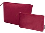 Floso - Borsa Per Cosmetici "Swift"", Velluto, Materiale Riciclato (Confezione Da 2) PF4808 (Taglia Unica) (Rosso Bordeaux)"