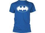 Batman - T-Shirt Unisex Uomo/Donna, Manica Corta PH4704 (L) (Blu/Bianco)
