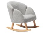 Jimmylee Kinder-Schaukelsessel Natur Grey , Grau , Textil , Uni , 55.5x55x46.5 cm , Kinder- & Jugendzimmer, Kindermöbel, Kindersitzmöbel & -tische,