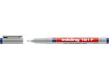 Edding 151 003 F - Marcatore Ohp, Non Permanente, 0,6 Mm, Blu