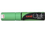 Uni-Ball Pennarello A Gesso PWE-8K, Verde Neon, Punta A Cuneo