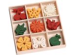 Knorr Prandell 218001208 Scatola Per Ornamenti In Feltro "Frutta E Farfalla"" Dimensioni Del Motivo Circa 3 Cm, Scatola: 10,5 X 10,5 Cm"