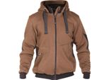 Dassy® Pulse Giacca In Felpa Lehmbraun/Anthrazitgrau Taglia 3XL Lunghezza: Standard