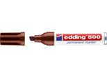 Edding 500 Pennarello Indelebile Marrone