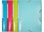 Exacompta 55220E Cartella Din A4 3 Lembi Elasticizzata Con Coulisse Colori Assortiti
