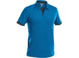 Polo Dassy® Traxion Azur Blue/Anthracite Grey Taglia 2XL Lunghezza: Standard