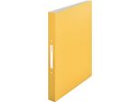 Leitz Cosy Raccoglitore Ad Anelli Doppio A4, Interamente In Plastica, Dorso 3,2 Cm, Giallo Caldo