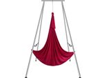 Vevor Amaca Da Yoga Aerea Con Telaio Da Yoga 6 X 2,6 M, Rosso Yoga Swing Air Flying, Yoga Swing Hammock Swing 250 Kg Max. Capacità Di Carico, Inclusi Calzini Da Yoga E Cuscinetti Per I Piedi, Esercizi Antigravitazionali