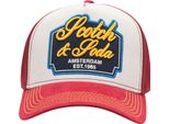 Scotch & Soda Cap Arena Adjustable Trucker Hat Red Rosso Scuro