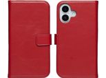 Cover Iphone 17 - Vera Pelle - Custodia Selencia Flip Flap - Rosso