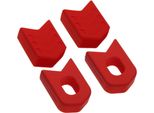 Inf Protezione Pedivella Bici Rossa - Manicotto Universale Per Mountain Bike, 2 Pezzi