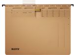 Leitz 1994-00-00 1994 Raccoglitore A Sospensione Alpha®, Pinzatura Ufficiale, Cartoncino Naturale, Marrone Naturale