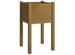 Vidaxl Fioriera Marrone Miele 40X40X70 Cm In Legno Di Pino Massiccio