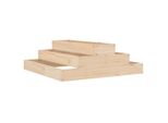 Vidaxl Fioriera 80X80X27 Cm In Legno Di Pino Massiccio