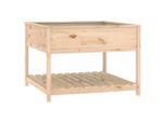 Vidaxl Fioriera Con Ripiano 111,5X111,5X81 Cm In Legno Di Pino Massiccio