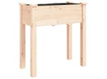 Vidaxl Fioriera Con Inserto 71X37X76 Cm In Legno Massiccio D'abete