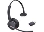Yealink WH64 Hybrid Mono Teams Cuffie Con Archetto Senza Fili Per Ufficio/Centro Chiamate Micro Usb Bluetooth Nero (1208687)