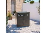 Mobile Lavello Nero A 2 Ante Per Cucina Da Esterno - Oviala Memphis