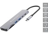 Conceptronic DONN28G Conceptronic 7-1 Dock USB-C->HDMI, USB-C, 2Xusb-A, + 25 Cm Gr