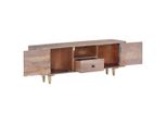 Mobile Tv 118X30X40 Cm In Legno Massiccio Di Acacia