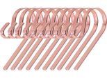 Inf Set Da 10 Ganci In Acciaio Inossidabile Da 12Cm - Porta Calze Natalizie Per Camino Oro Rosa