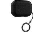 Inf Custodia Protettiva In Tpu Con Texture In Pelle Per Airpods 4 - Antishock E Antipolvere Nero