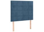 Vidaxl Testiere 2 Pz. Velluto Blu Scuro 100X5X78/88 Cm