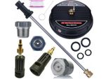Rosfix Set T-Racer Surface Cleaner 15" + Lancia Dritta 34 Cm + Adattatore – Ricambio Per Idropulitrici KäRcher K2 – K7 | 160 Bar"