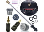 Rosfix Set T-Racer Surface Cleaner 15" + Lancia Dritta 58 Cm + Adattatore – Ricambio Per Idropulitrici KäRcher K2 – K7 | 160 Bar"