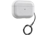 Inf Custodia Protettiva In Tpu Con Texture In Pelle Per Airpods 4 - Antishock E Antipolvere Bianco